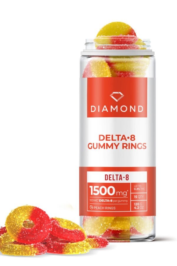 100mg Delta 8 Gummy Rings - Diamond CBD (1500mg)