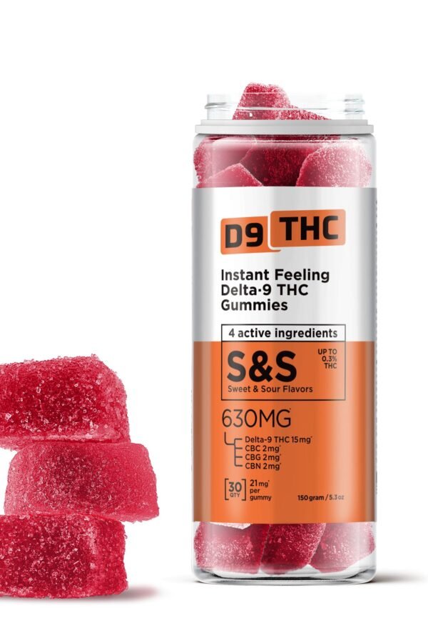 21mg Instant Feeling Nano Gummies - D9, CBN, CBG, CBC - D9 THC (630mg)