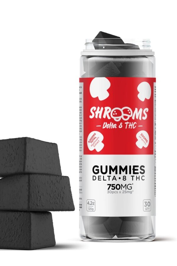 25mg D8, Mushroom Gummies - Shrooms (750mg)