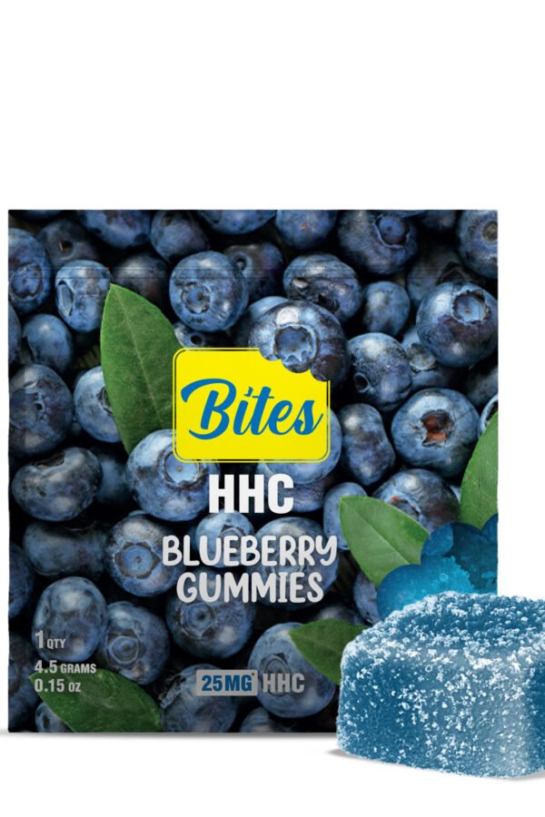 25mg HHC Gummy - Blueberry - Bites