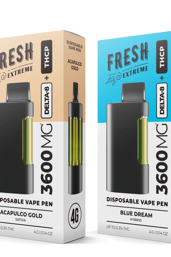 3600mg THCP, D8 Vape Pens Bundle - Fresh