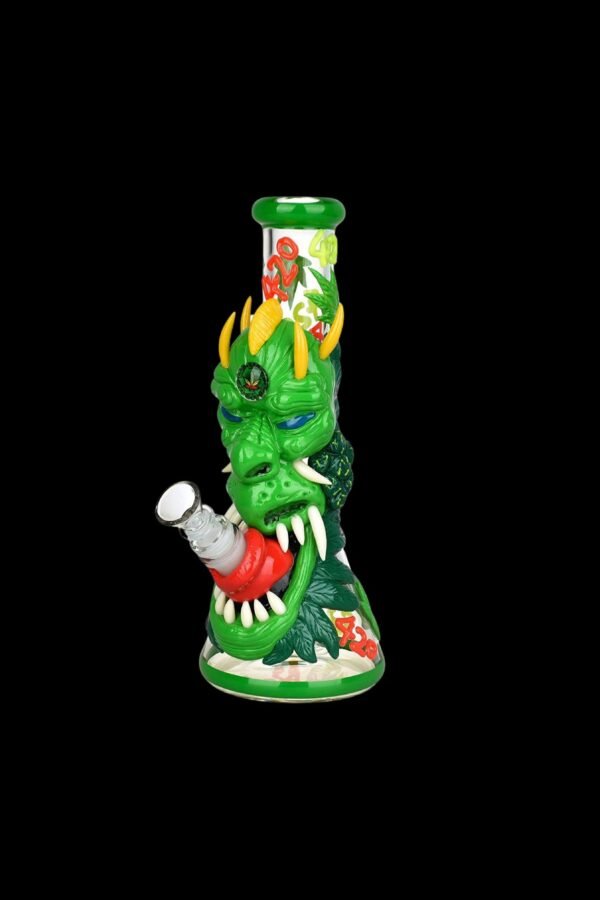 420 Dragon Glow in the Dark Beaker Water Pipe