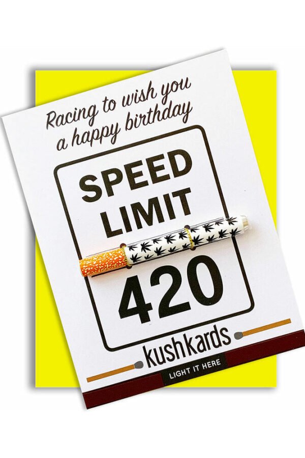 420 Speed Limit Birthday One Hitter Kard