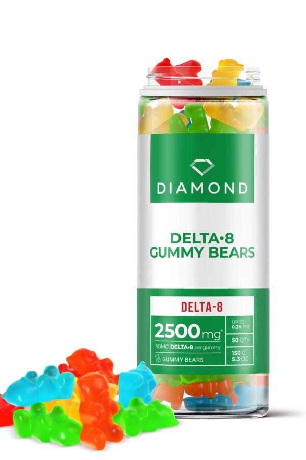 50mg Delta 8 Gummy Bears - Diamond CBD (2500mg)