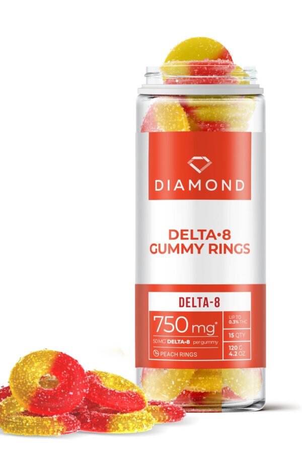 50mg Delta 8 Gummy Rings - Diamond CBD (750mg)