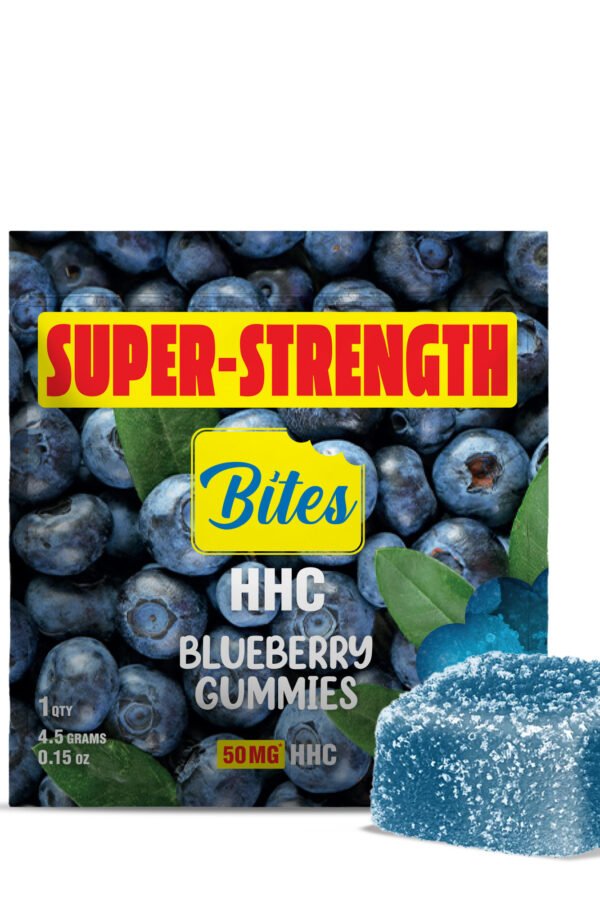 50mg HHC Gummy - Blueberry - Bites