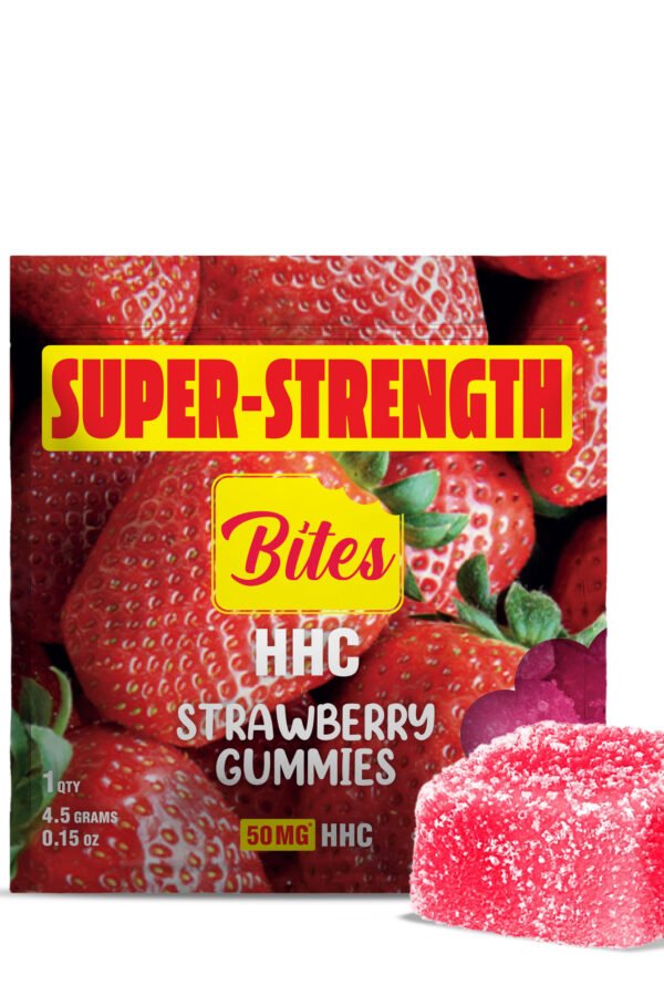 50mg HHC Gummy - Strawberry - Bites