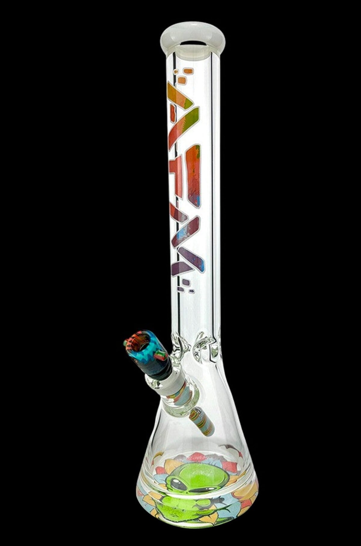 AFM Glass Color Blast 9mm Glass Beaker Bong Bundle