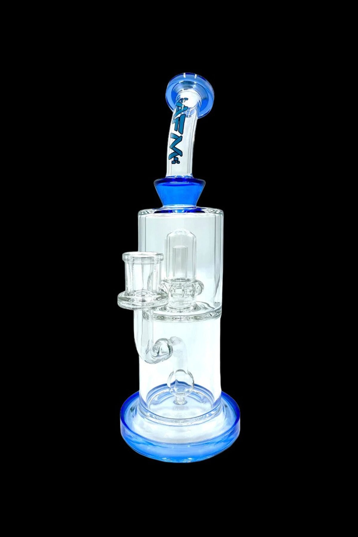 AFM Glass Dot Double Perc Glass Water Pipe