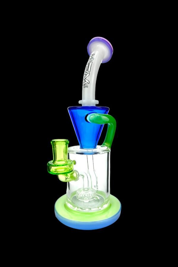 AFM Glass Drain Incycler Rainbow Color Glass Water Pipe