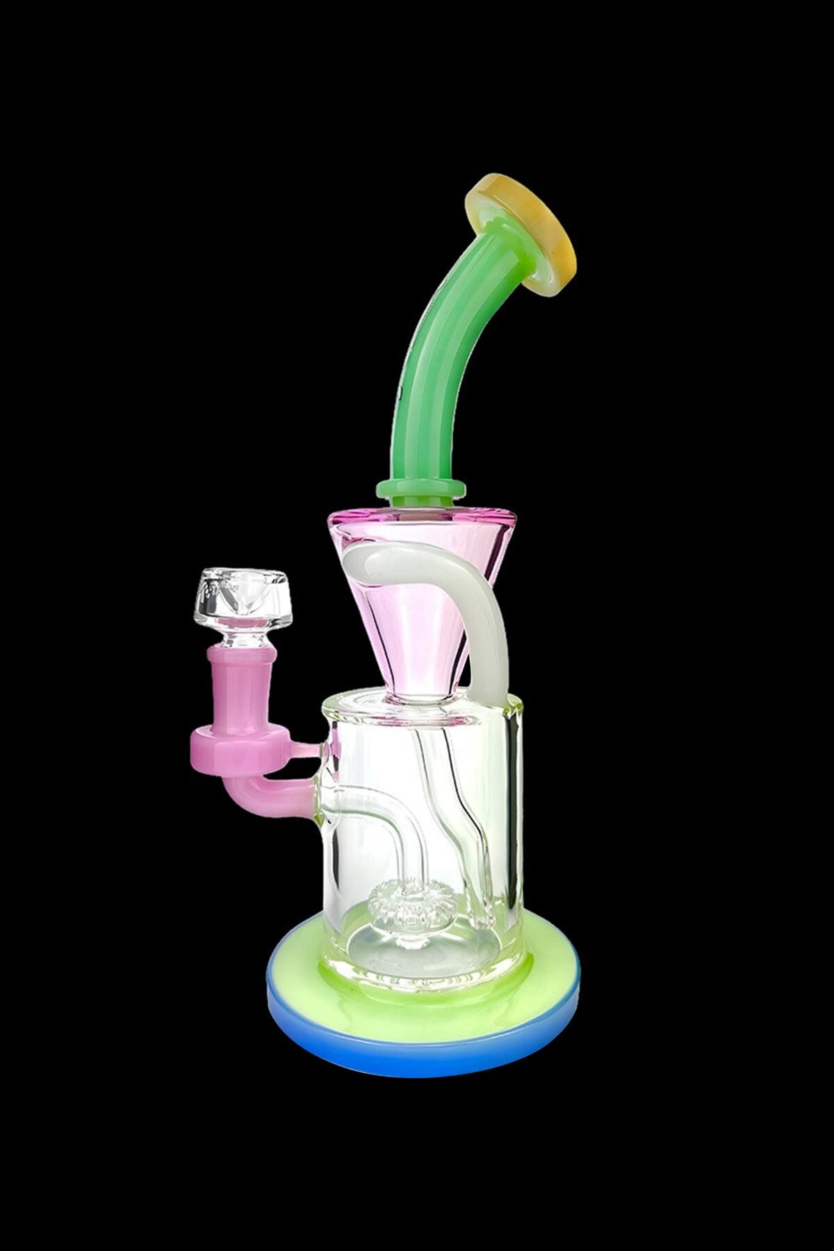 AFM Glass Drain Incycler Rainbow Color Glass Water Pipe