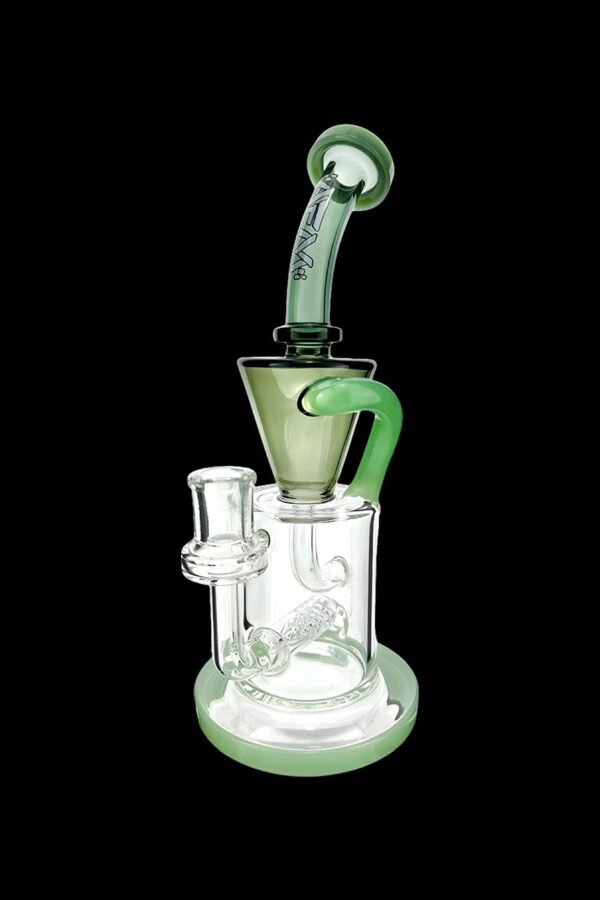 AFM Glass Drain Recycler Double Color Inline Water Pipe