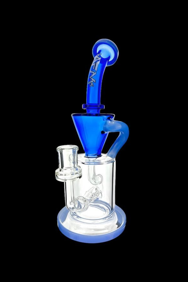 AFM Glass Drain Recycler Double Color Inline Water Pipe