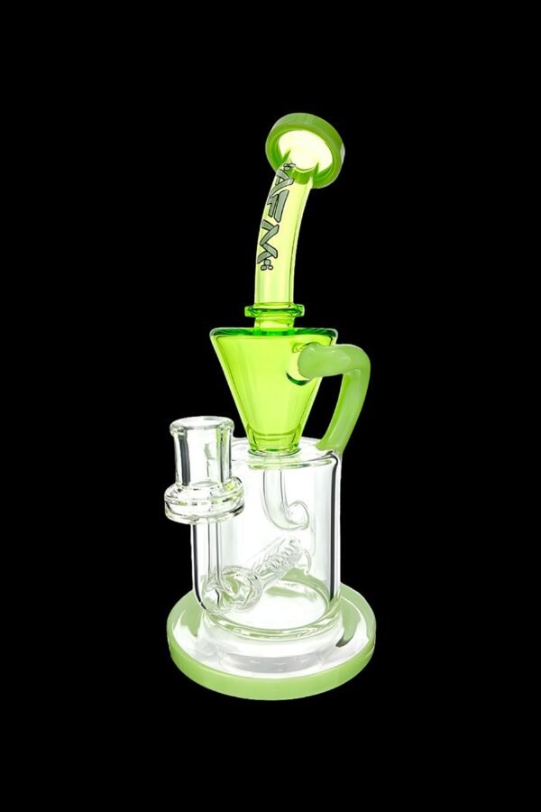 AFM Glass Drain Recycler Double Color Inline Water Pipe