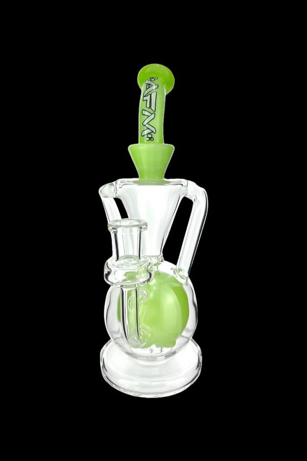 AFM Glass Magic Ball Clear Glass Recycler Water Pipe