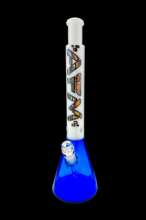 AFM Glass Mind Bender Ink Blue Glass Beaker Bong