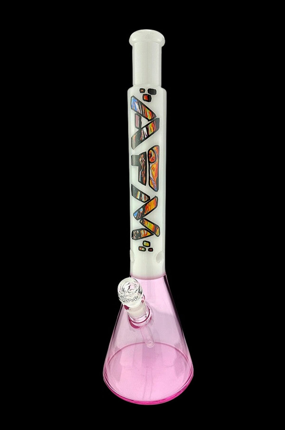 AFM Glass Mind Bender Pink Glass Beaker Bong