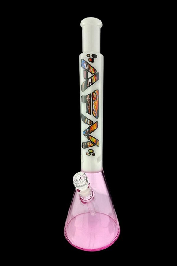 AFM Glass Mind Bender Pink Glass Beaker Bong