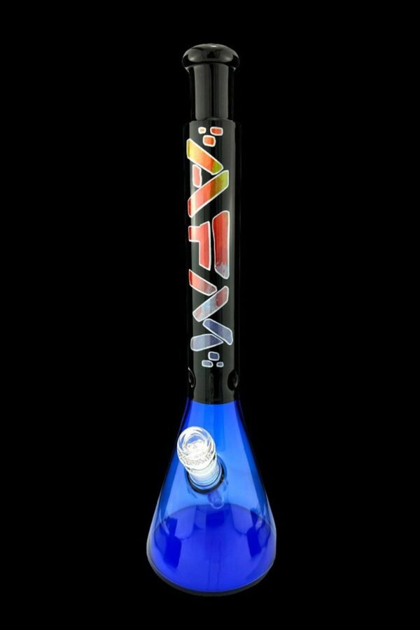 AFM Glass Mind Expander Ink Blue Glass Beaker Bong