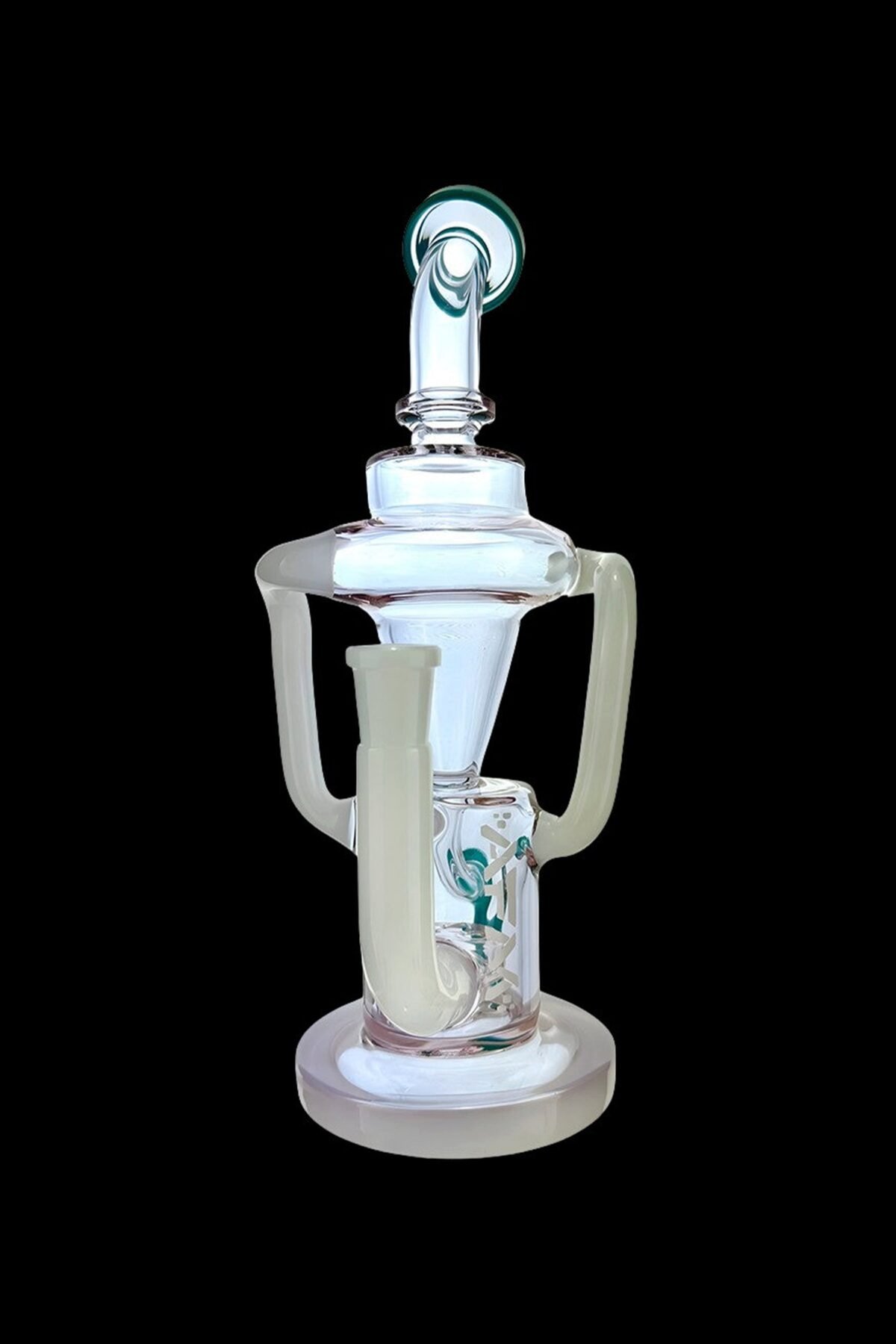 AFM Glass Palermo Double Glass Recycler Water Pipe