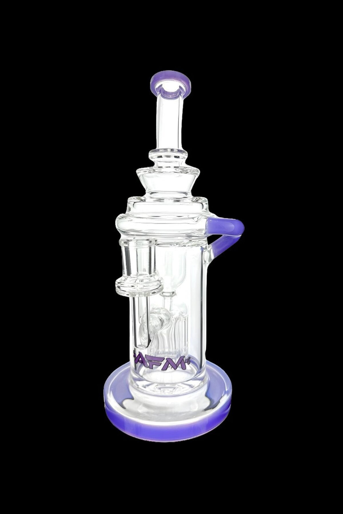 AFM Glass Power Station Color Lip Glass Recycler Water Pipe