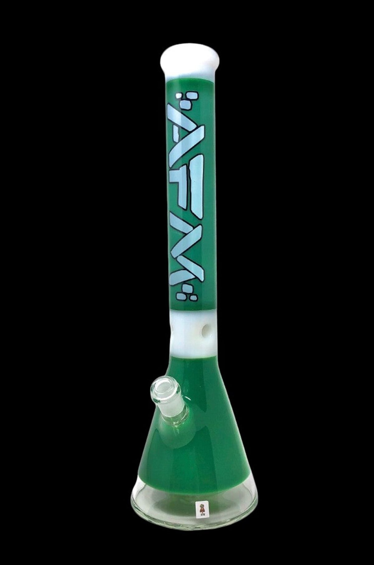 AFM Glass Pulsar Color Glass Beaker Bong