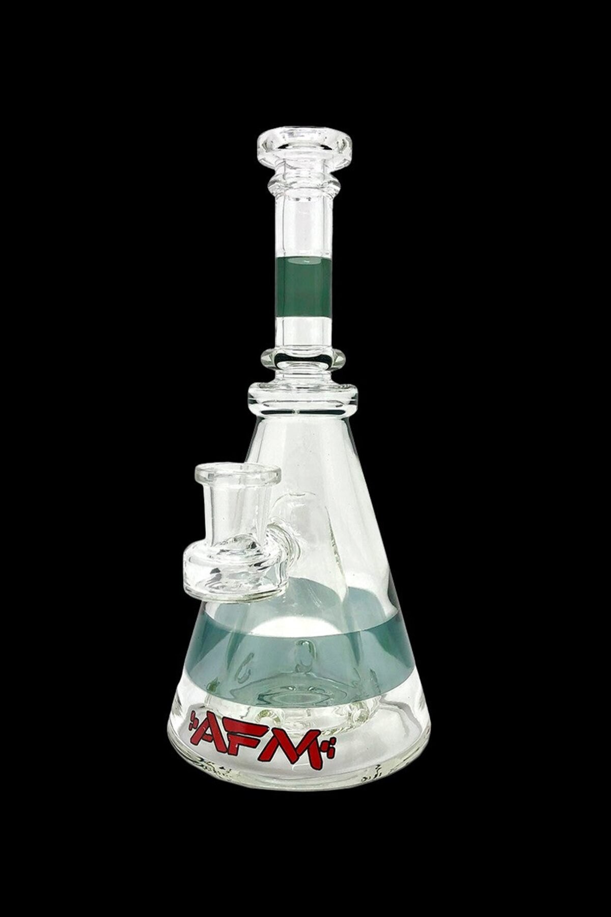 AFM Glass Pyramid Clear Glass Water Pipe