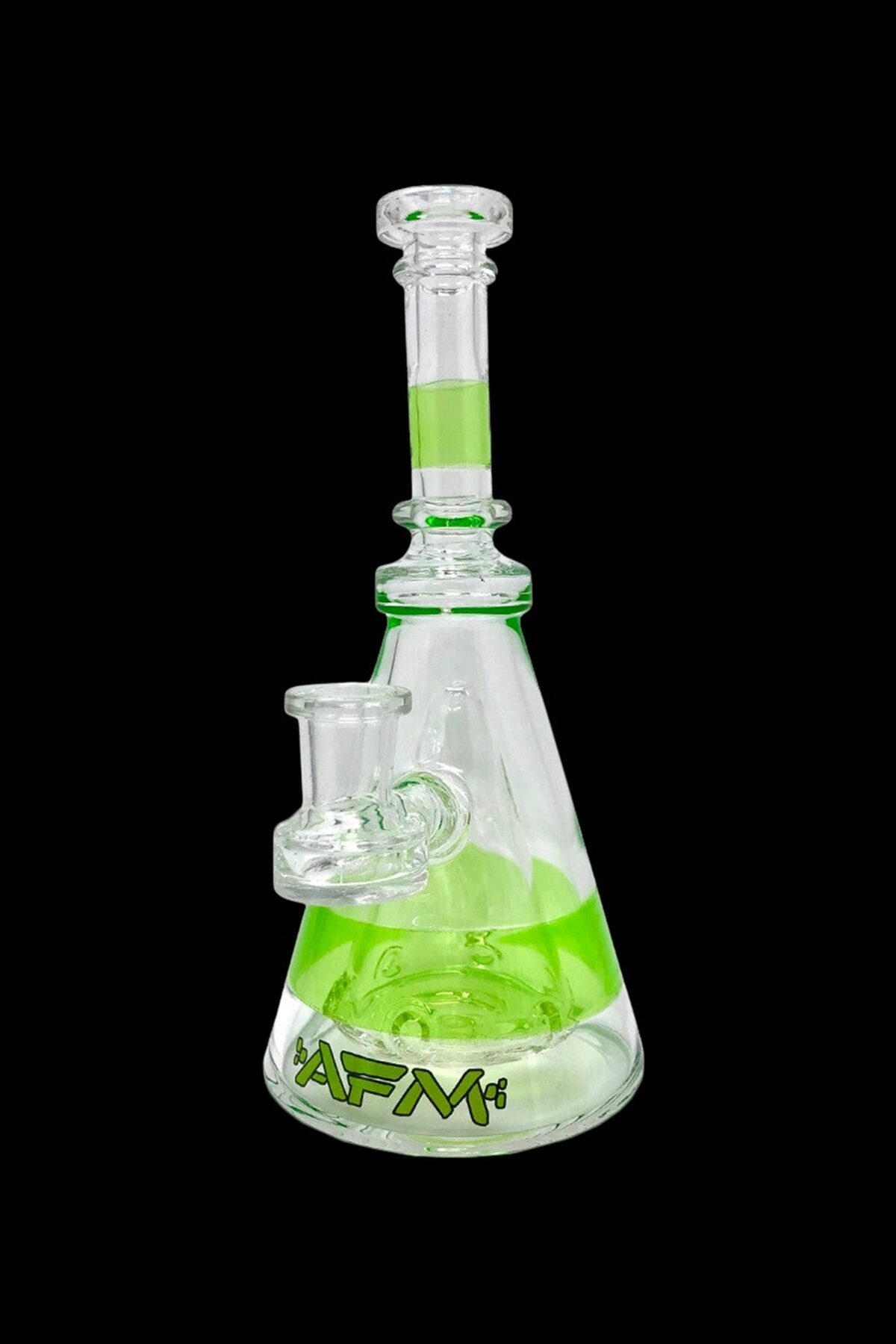 AFM Glass Pyramid Clear Glass Water Pipe