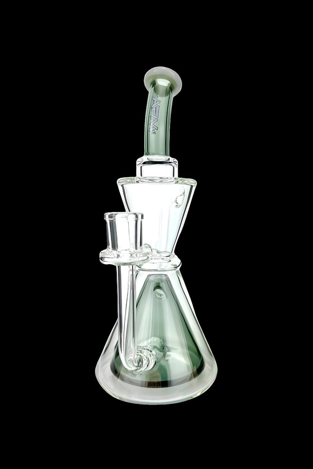 AFM Glass Pyramid Perc Glass Recycler Water Pipe