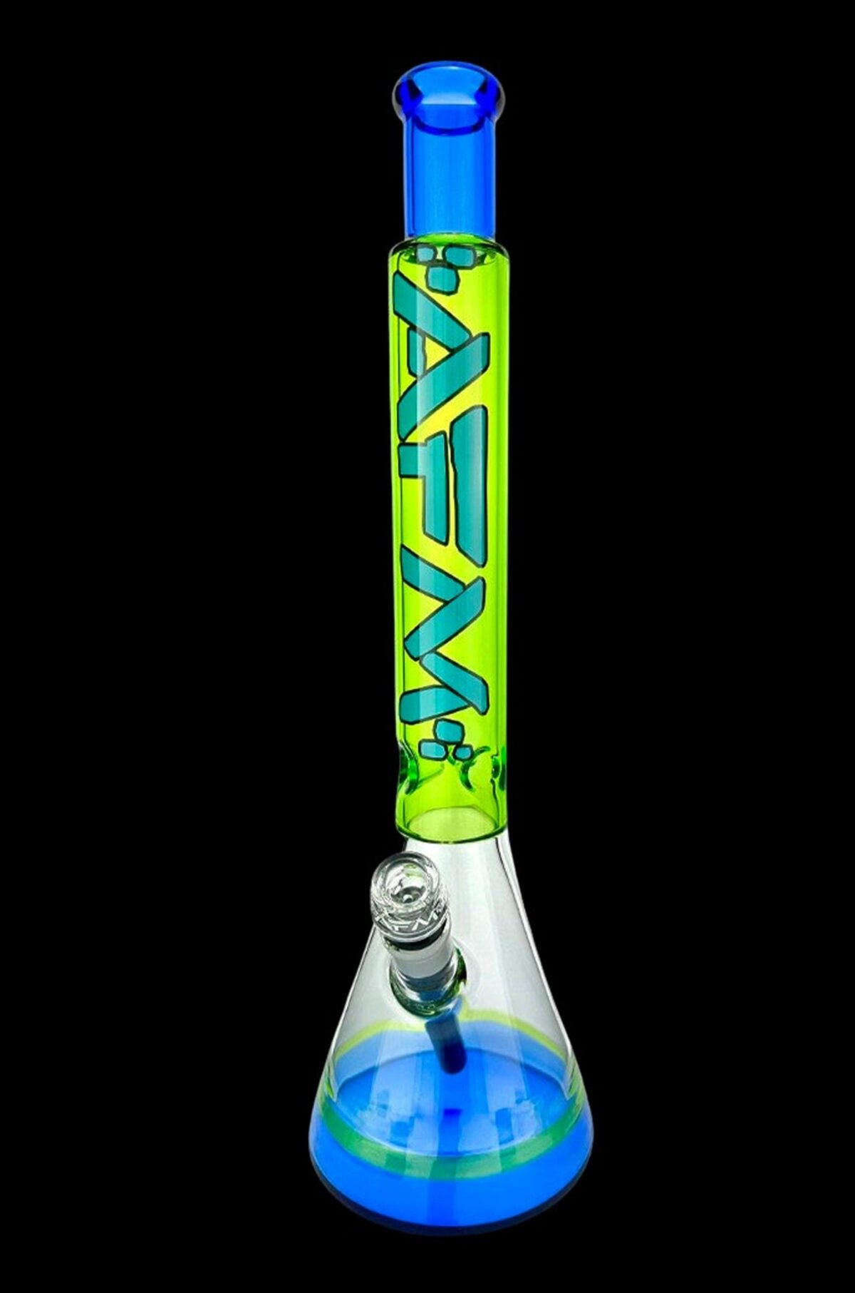 AFM Glass Quasar Glass Beaker Bong - Lime