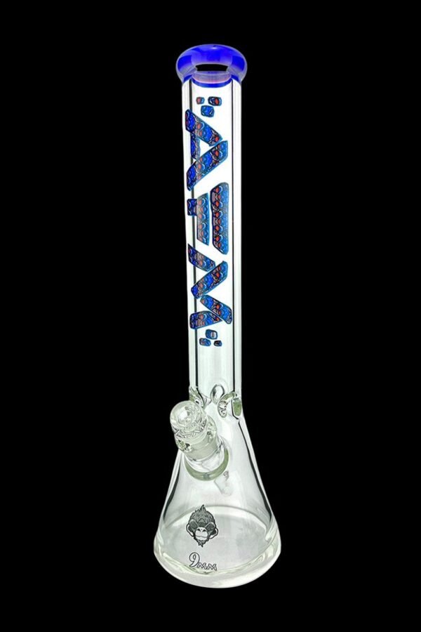 AFM Glass Red Eye Monkey Clear 9mm Glass Beaker Bong