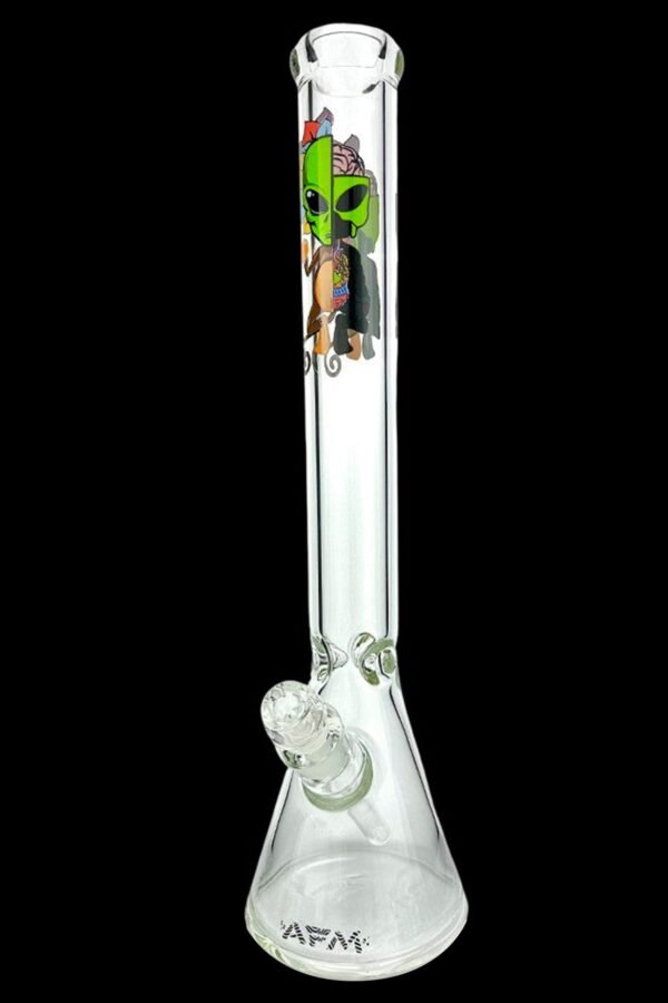 AFM Glass Skeletal Clear 9mm Glass Beaker Bong