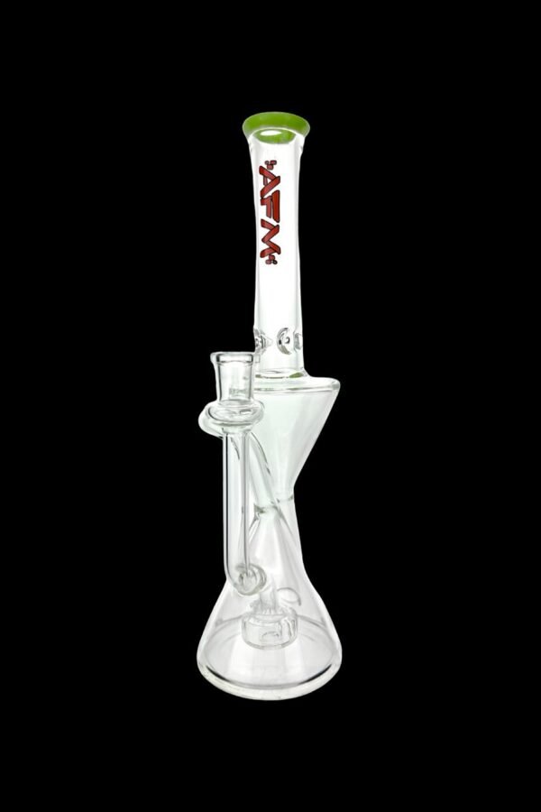 AFM Glass Time Recycler Clear Glass Water Pipe