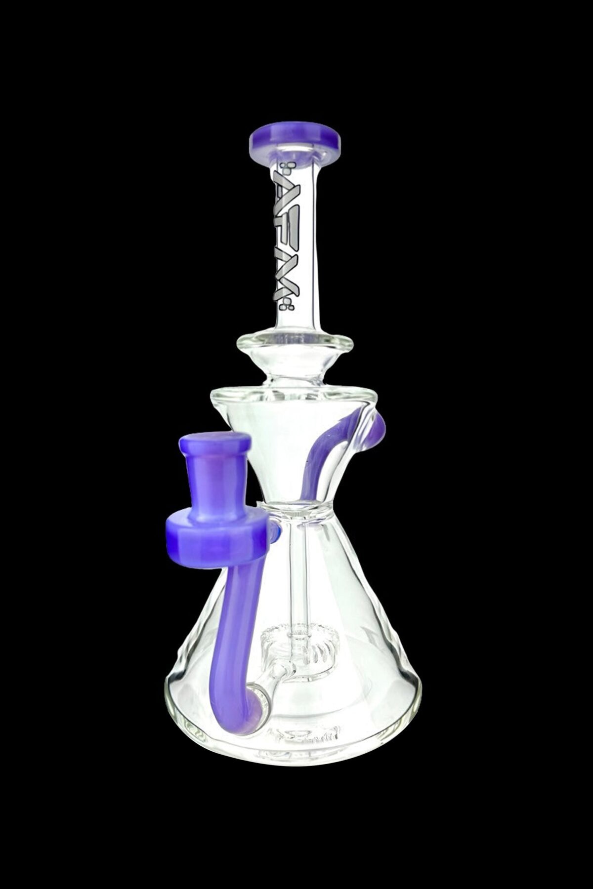 AFM Glass Tulip Clear Glass Recycler Water Pipe