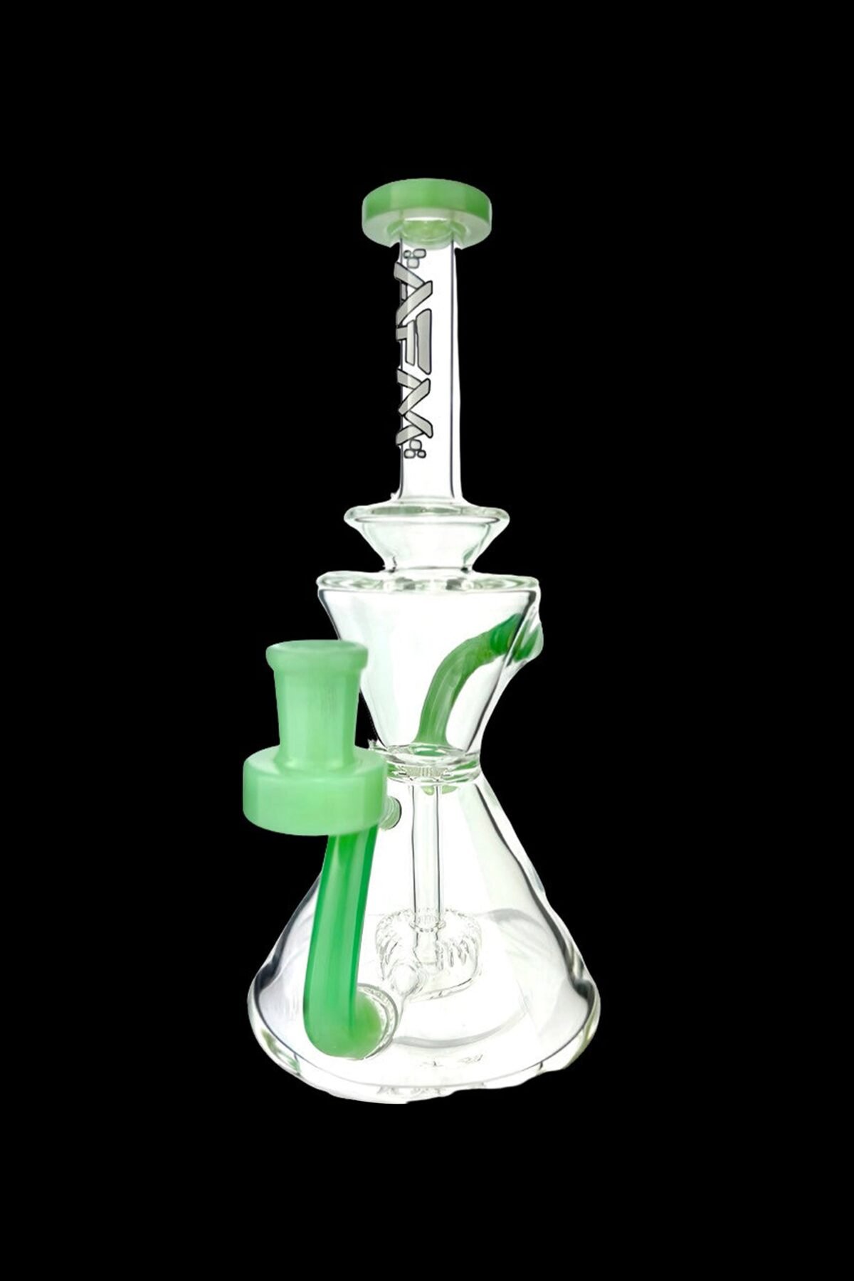 AFM Glass Tulip Clear Glass Recycler Water Pipe