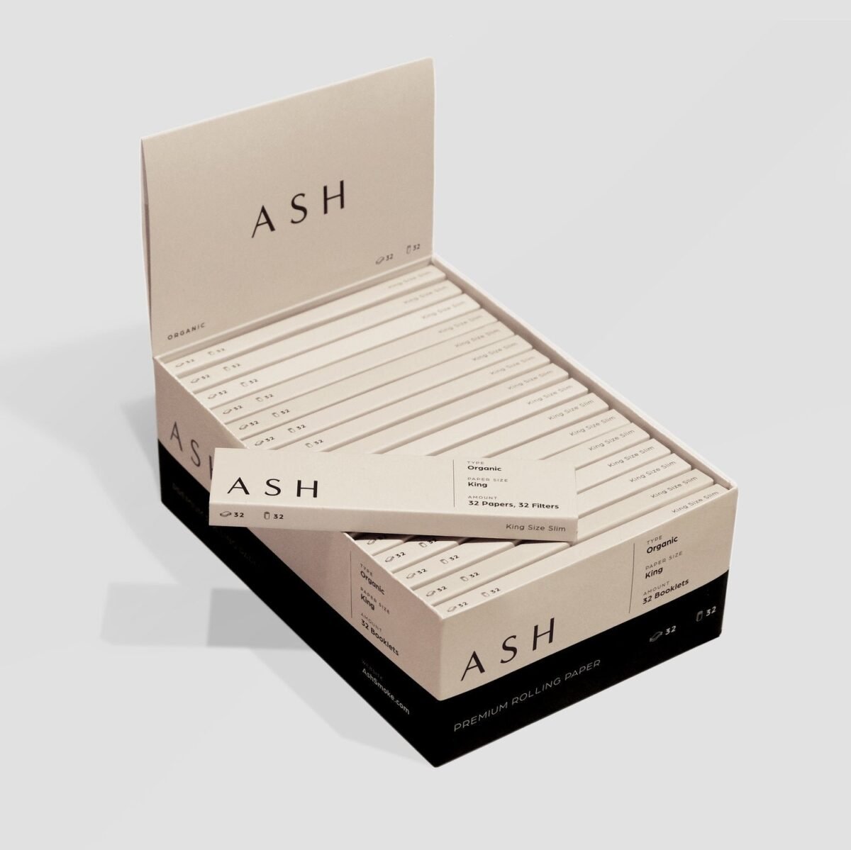ASH Rolling Papers / King / Organic / Box
