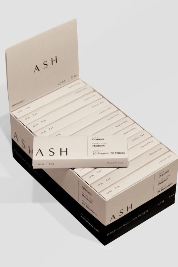 ASH Rolling Papers / Medium / Organic / Box