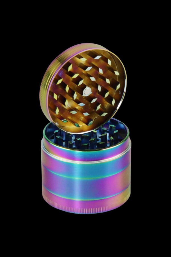 Anodized Zinc 4-Piece Grinder - Chameleon