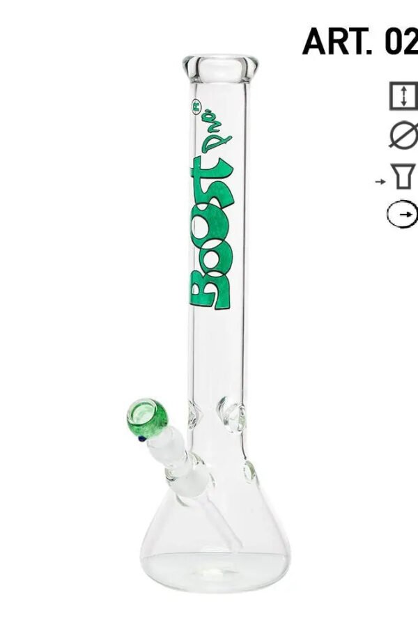 Boost / 17"" Green Beaker Base Glass Water Pipe