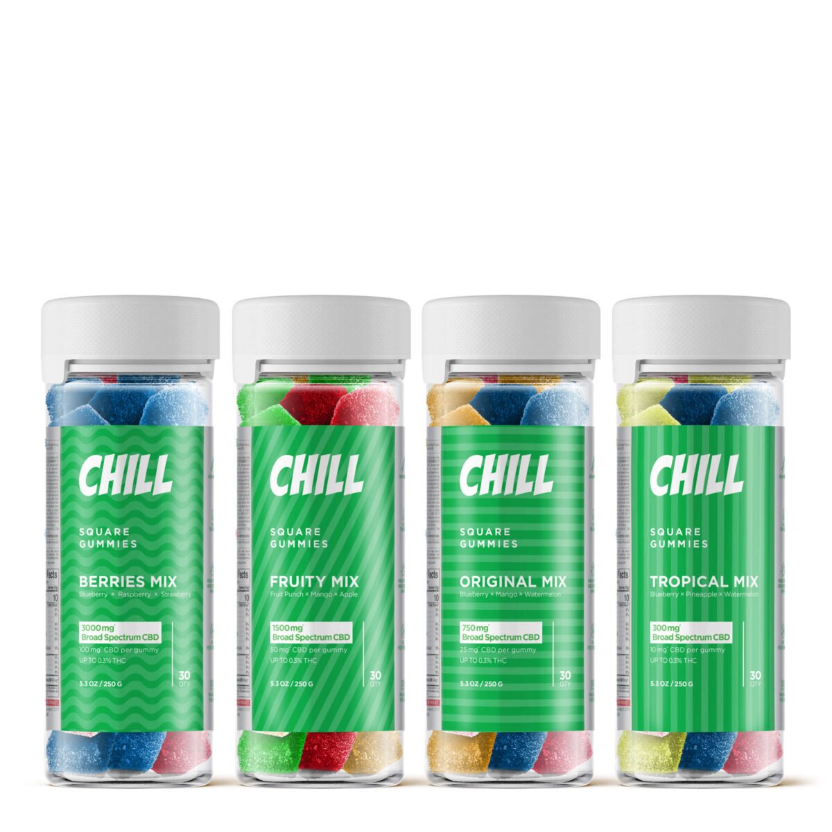 Broad Spectrum CBD Gummies Bundle - Chill