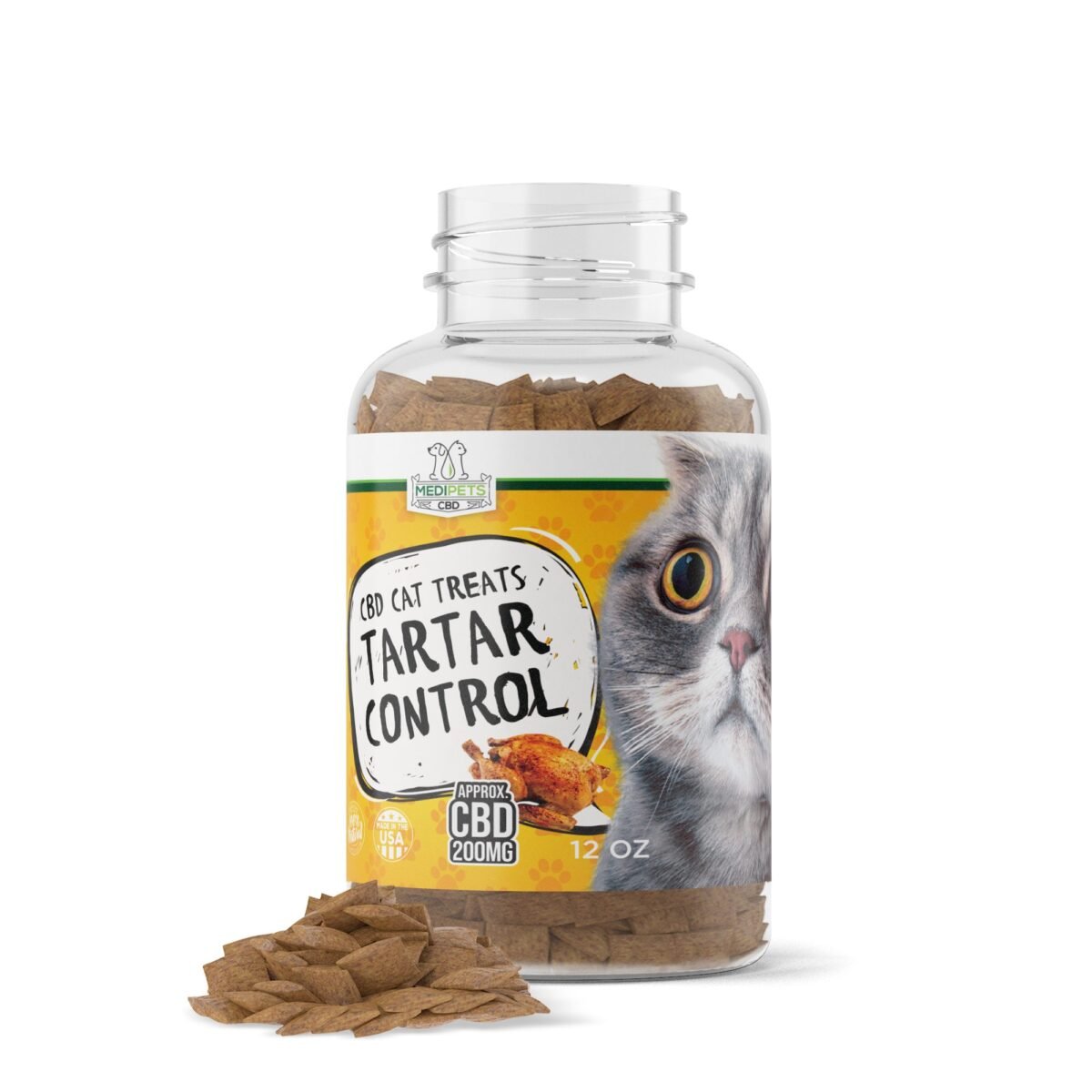 CBD Cat Treats - Tartar Control - 200mg - MediPets