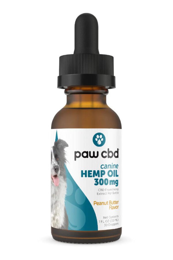 CBD Dog Oil Tincture for Calmness & Health Support Peanut Butter (300MG - 3000MG)