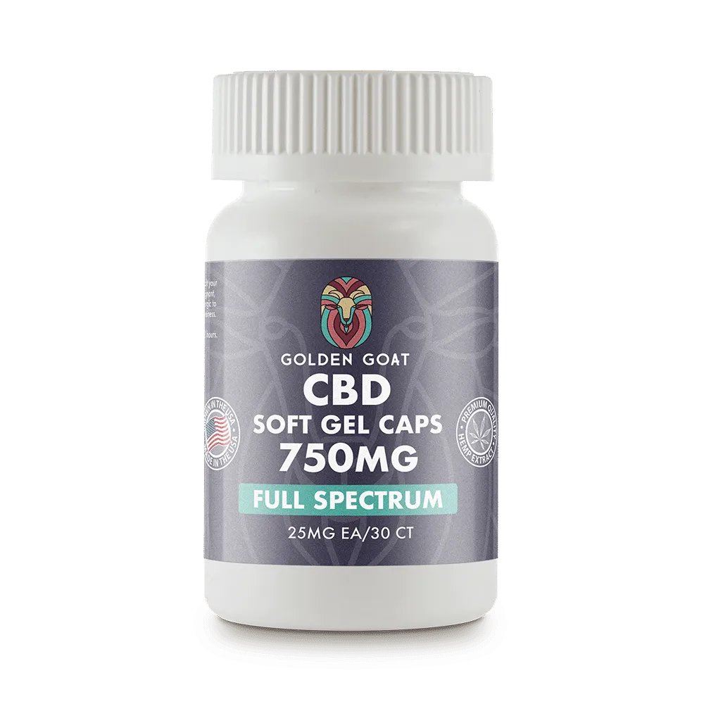 CBD Gel Capsules Full Spectrum 750MG 30ct