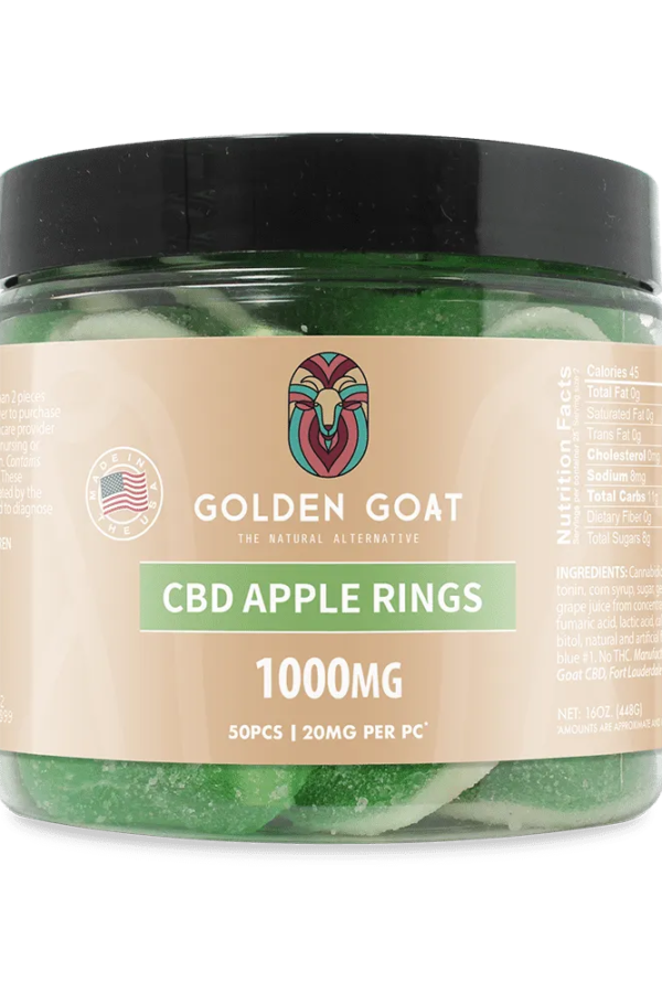 CBD Gummies 1000MG - Apple Rings