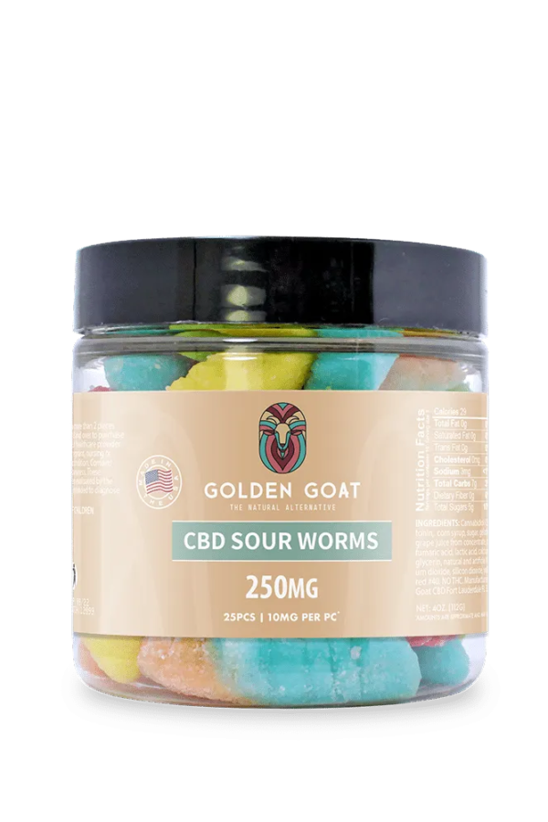 CBD Gummies 250MG - Sour Worms