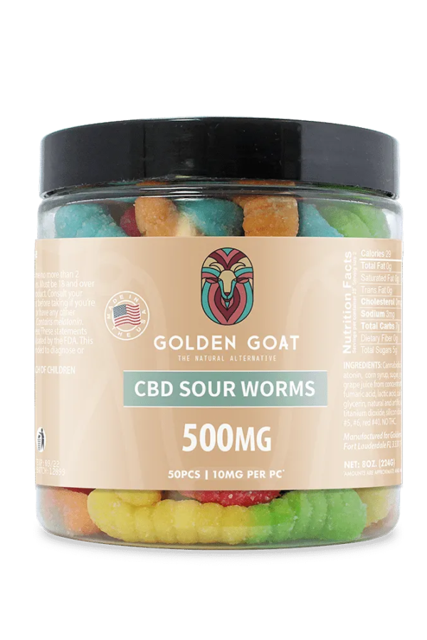 CBD Gummies 500MG -Sour Worms