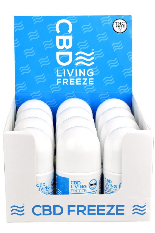 CBD Living Travel Freeze Topical - 1oz / 100mg 12PC DISPLAY