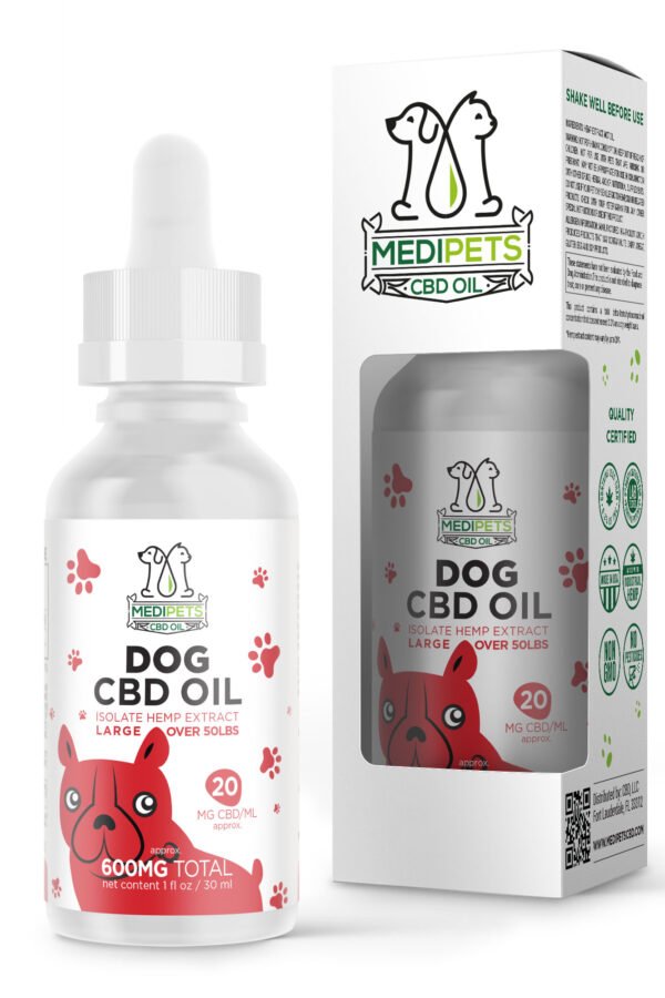 CBD Oil for Large Dogs - 600mg - MediPets