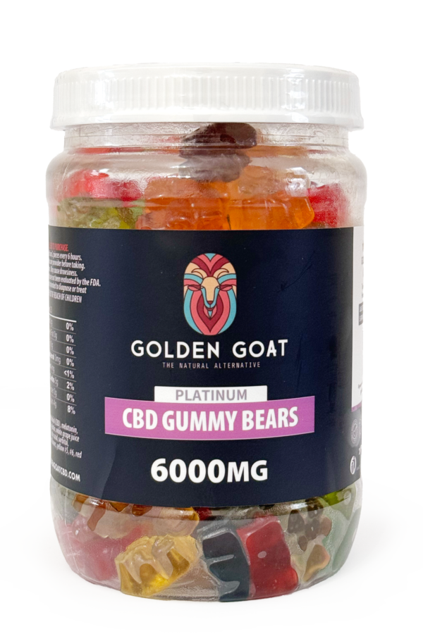 CBD Platinum Gummies - Clear Bears 6000MG