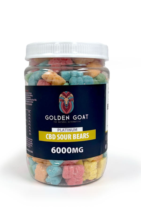 CBD Platinum Gummies - Sour Bears 6000MG